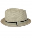 Solid Color Fedora - Beige