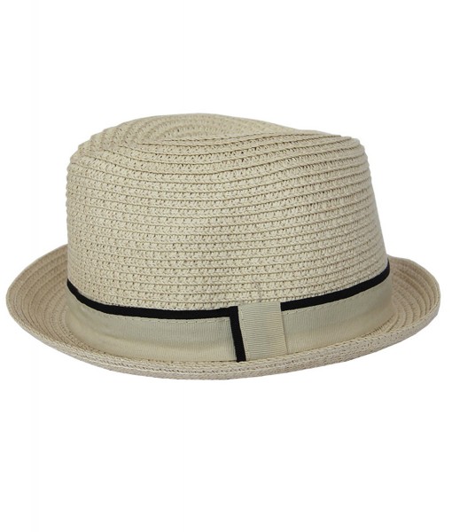 Solid Color Fedora - Beige 1