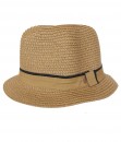 Solid Color Fedora - Brown