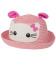 Kitty Bowler Hat - Pink Soft