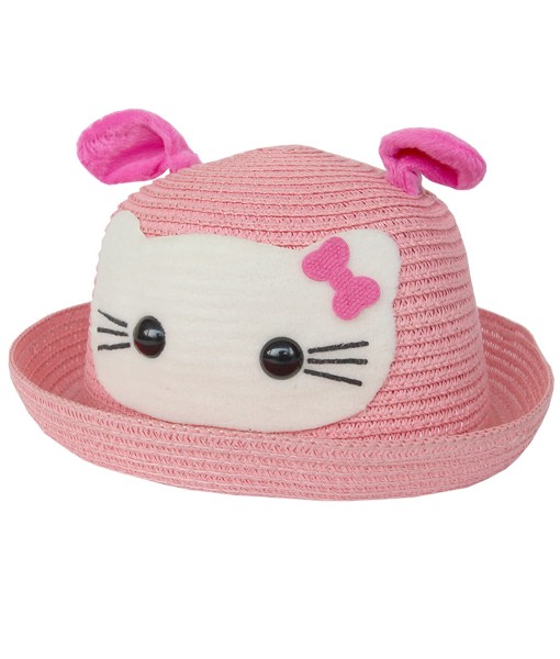 Kitty Bowler Hat - Pink Soft 1