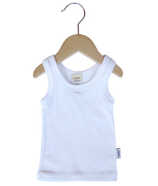 Baby Singlet (Newborn-12M) - White 1