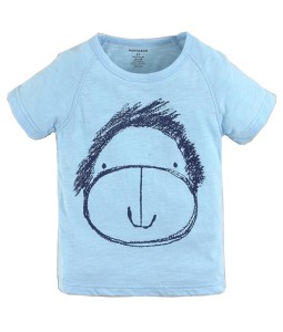 Face Doodle Blue Tee