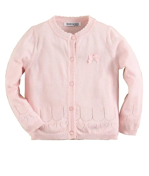 Bow Pink Cardigan 1