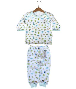 Long Tee Animal Set (2-12M) - Green