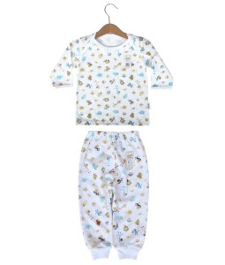 Long Tee Animal Set (2-12M) - White