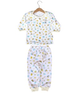 Long Tee Animal Set (2-12M) - Yellow