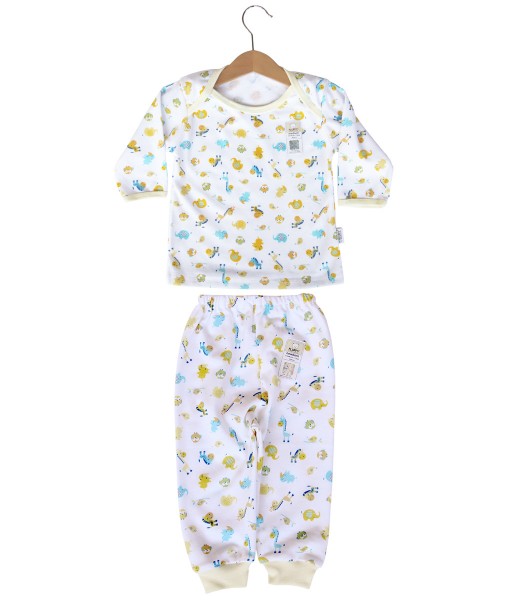 Long Tee Animal Set (2-12M) - Yellow 1