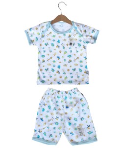 Short Tee Animal Set (2-12M) - Blue