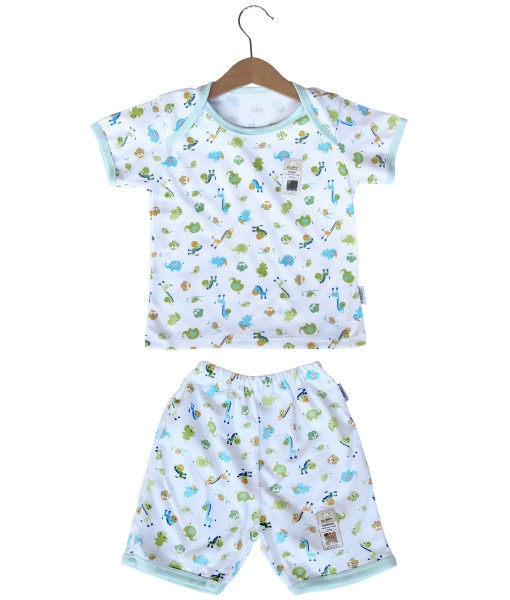 Short Tee Animal Set (2-12M) - Green 1