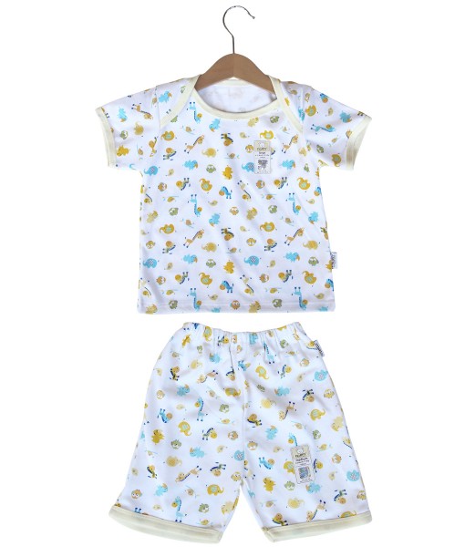 Short Tee Animal Set (2-12M) - Yellow 1