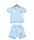 Short Tee Stripes Set (2-12M) - Blue