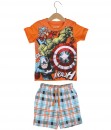 Avengers Orange Plaid Set