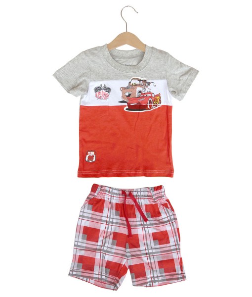 Cars Red Plaid Set 1