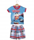 Superman Blue Plaid Set