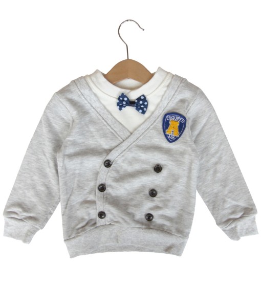 School Emblem Top - Grey 1