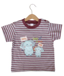 Elephant Stripes Baby Tee