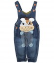 Cow Applique Jeans Overall