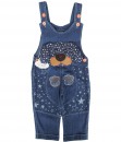 Dog Applique Jeans Overall