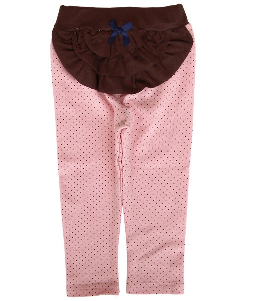 Bow Layered Midi Pant - Blue 1