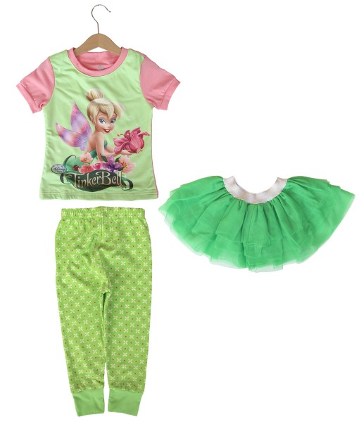 Tinkerbell Green Pajama + Tutu 1
