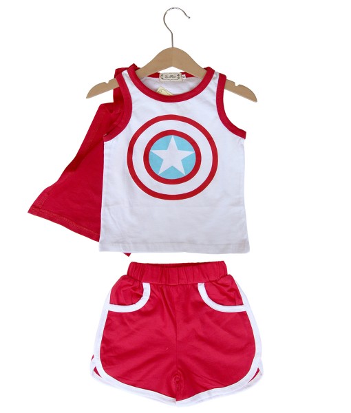 Captain America Tank Tee + Pant 1