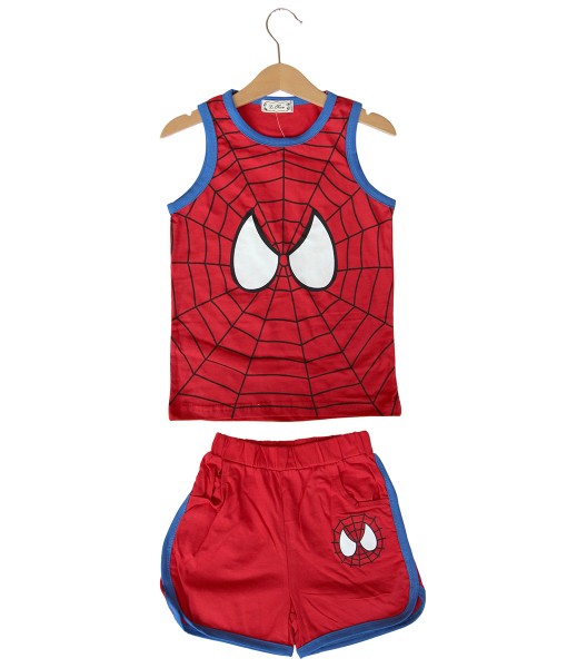 Spiderman Red Tank Tee + Pant 1