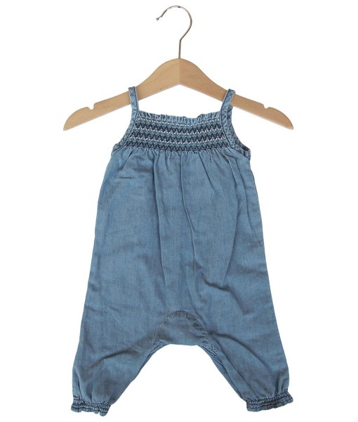 Zigzag Denim Romper 1