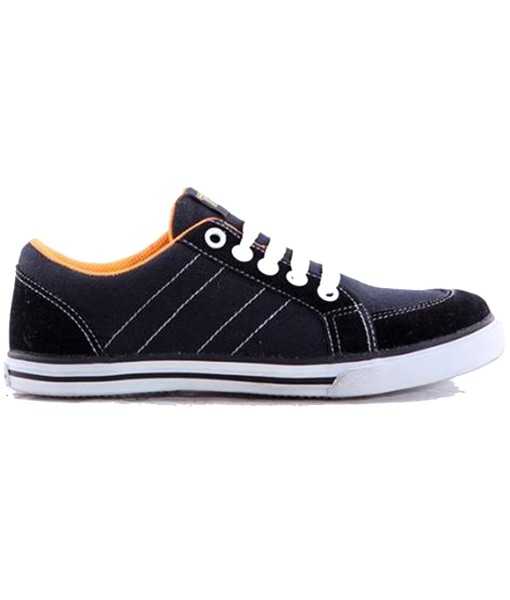 Classic Black Sneakers Orange Lining 1