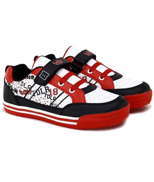 Text Kids Combination Sneakers - White 1