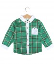 Button Plaid Top - Green