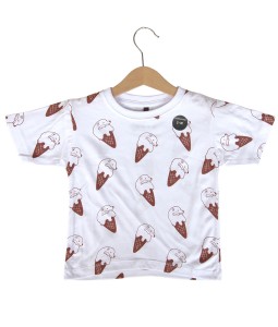 Bear Cone White Tee