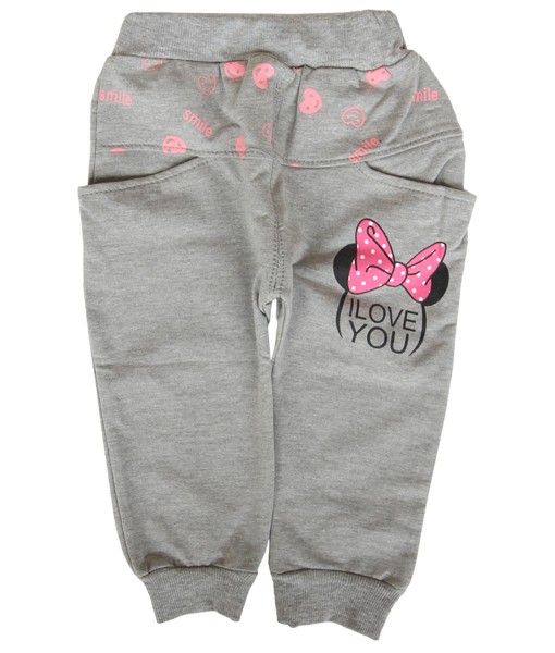 Minnie Bow Pant - Grey 1