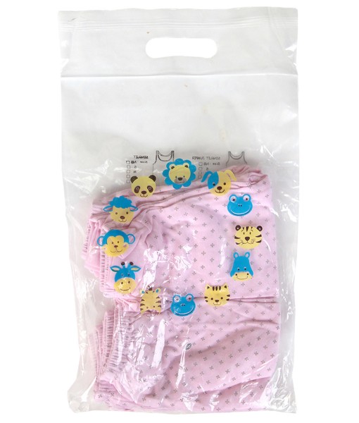 Baby Diamond Long Pant 6in1 (Newborn-6M) - Pink