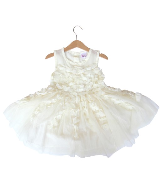 Petal Tulle Dress - Ivory 1