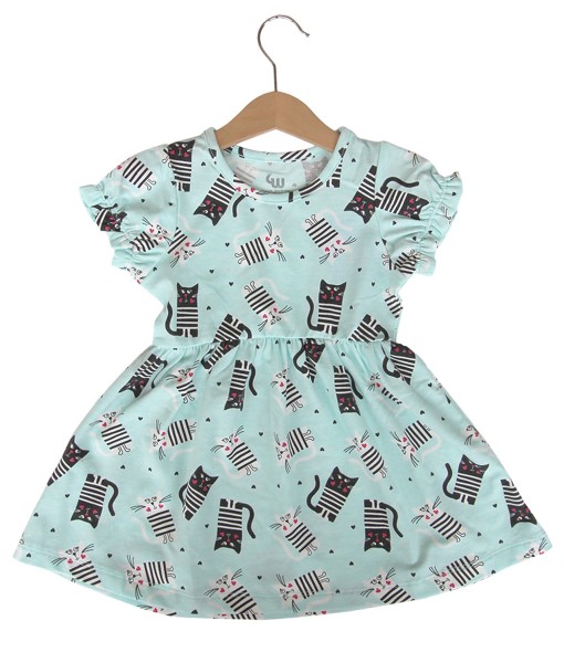 Kitten Green Pajama 1