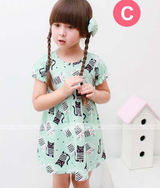 Kitten Green Pajama