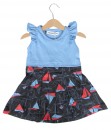 Flutter Sleeve Boat Dress