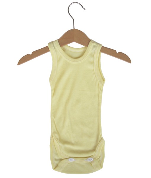 Baby Singlet Bodysuit 6in1 (Newborn-18M) - Yellow 1