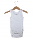 Baby Singlet Bodysuit 6in1 (Newborn-18M) - White