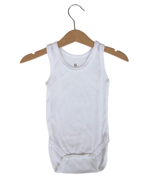 Baby Singlet Bodysuit 6in1 (Newborn-18M) - White 1