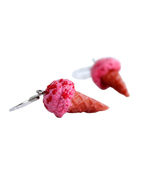 Ice Cream Kids Earrings - Strawberry 1