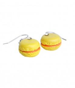 Macaron Kids Earrings - Lemon