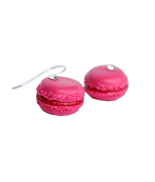 Macaron Kids Earrings - Raspberry 1