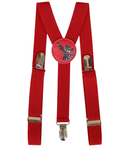 Robot Kids Suspender - Red 1
