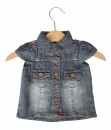 Flower Button Denim Shirt