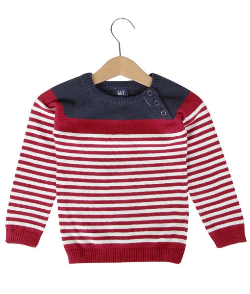 Red Stripe Navy Sweater 1
