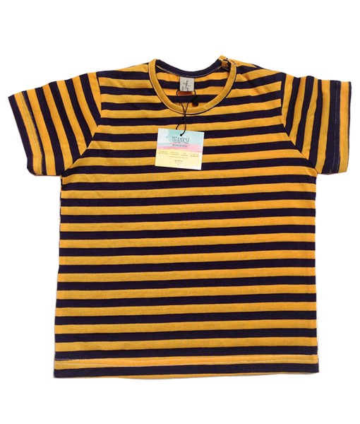 Foxy Tee - Navy Yellow Stripes 1