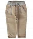 Waistband Stripe Lining Pant - Beige