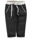 Waistband Stripe Lining Pant - Black